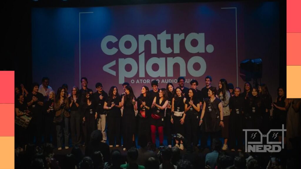 Público e participantes no Contraplano – O Ator e o Audiovisual com mesas sobre carreira, IA e elenco