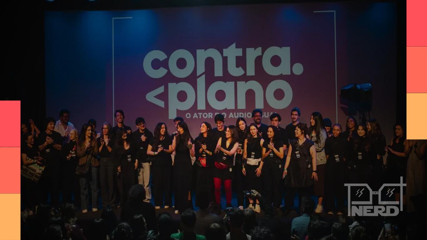 Público e participantes no Contraplano – O Ator e o Audiovisual com mesas sobre carreira, IA e elenco