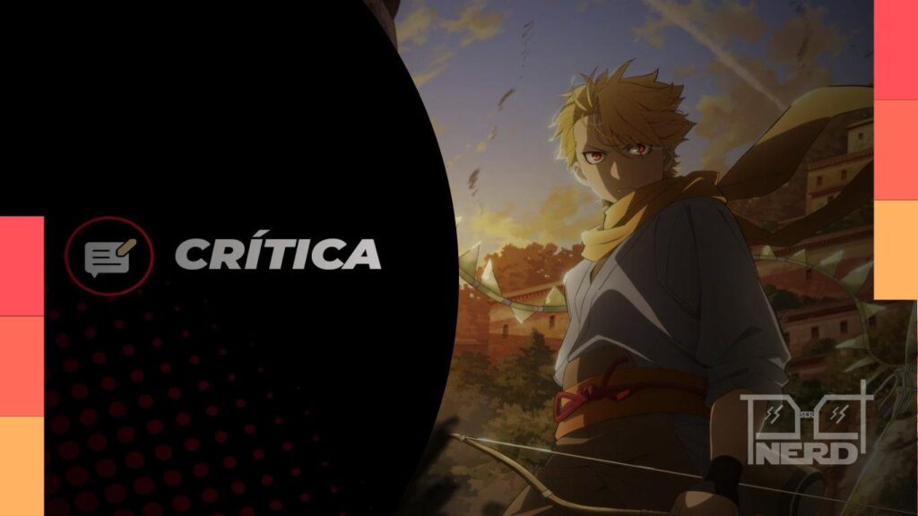 Homem jovem analisando a crítica de Daemons of the Shadow Realm na 1ª temporada com foco em Yuru e Asa