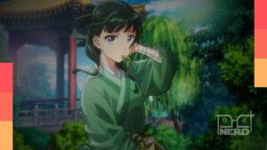 Maomao em imagem promocional da terceira temporada de Diários de uma Apotecária