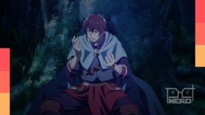 Visual do anime The Diary of a Middle-Aged Sage’s Carefree Life in Another World com Zelos Merlin e detalhes da estreia em janeiro de 2027