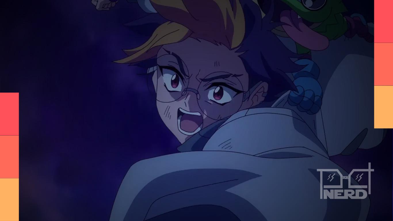 Tomoro Tenma em imagem promocional do episódio final de Digimon Beatbreak