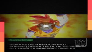 Arte e chamada sobre Dragon Ball Super: Beerus com data de estreia em 11 de outubro e referência ao novo trailer