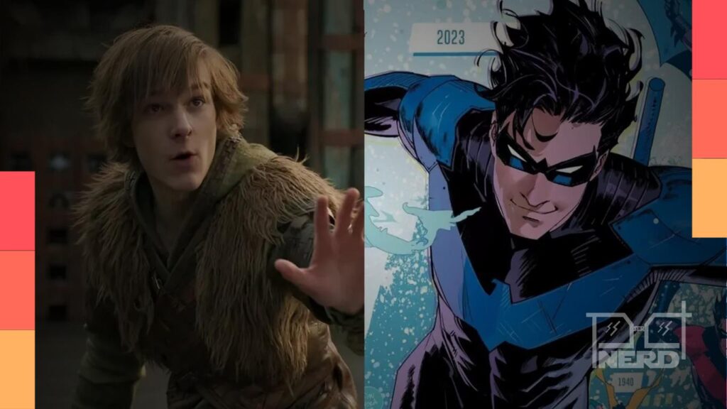 Mason Thames, voz de Dick Grayson em Dupla Dinâmica, compartilha foto com quadrinhos e itens do Asa Noturna