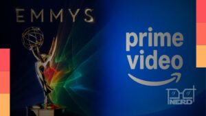 Montagem indicando Emmy e Prime Video, sugerindo negociações para transmissão da premiação