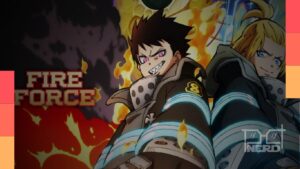 Personagens de Fire Force em imagem promocional da série disponível no Disney+