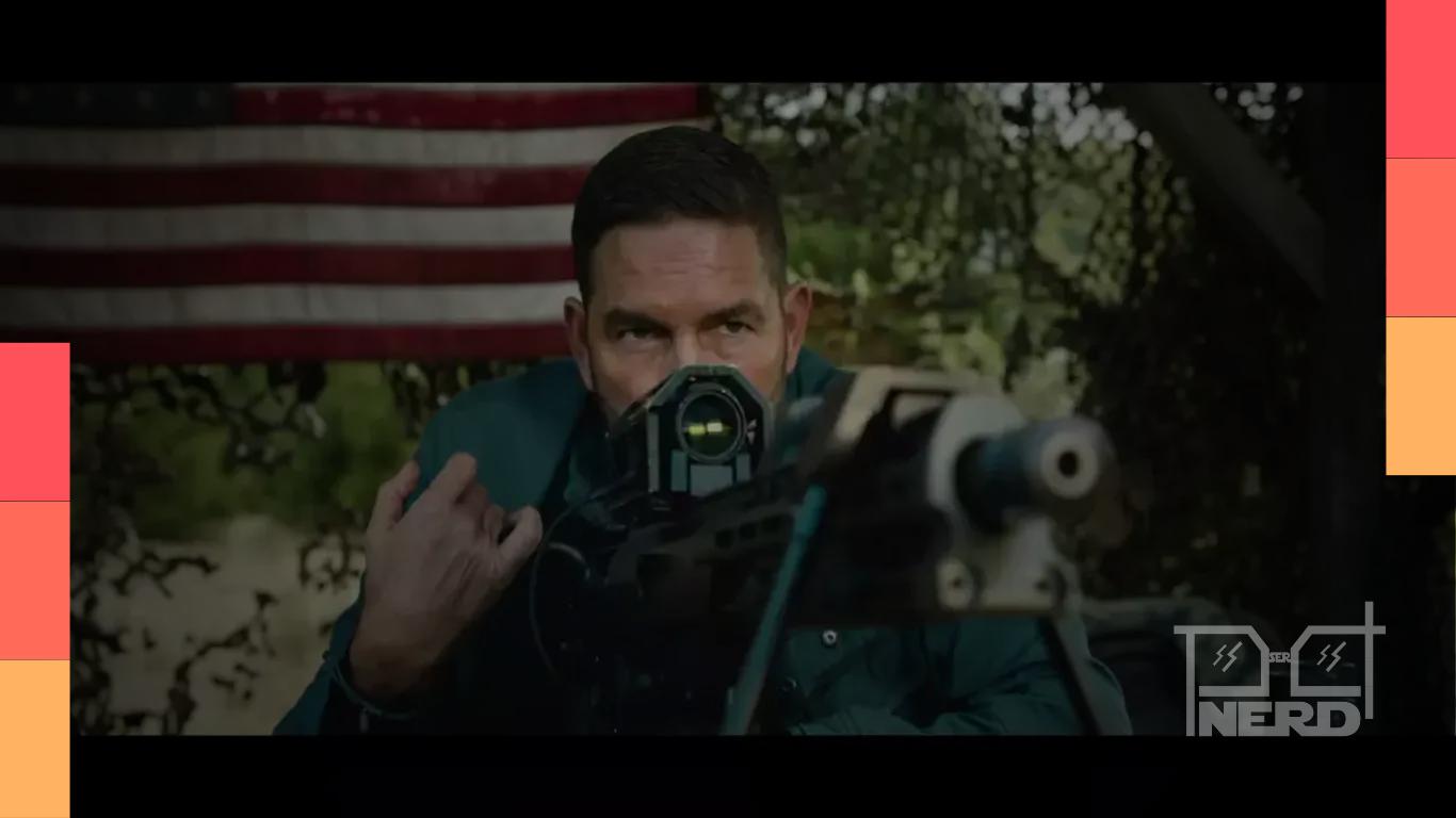 Jim Caviezel como Henry Fitzgerald no filme Ghost Soldier