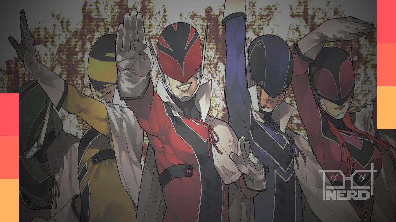 Imagem promocional do mangá Go! Go! Loser Ranger!, que voltou à Weekly Shonen Magazine após dois meses de hiato