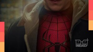 Homem-Aranha em destaque em Homem-Aranha: Um Novo Dia, com menção ao recorde de bilheteria nos Estados Unidos