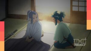 Cena do trailer do anime original Inherit the Winds (Kaze wo Tsugumono) da Aniplex com personagens no cenário da era Bakumatsu