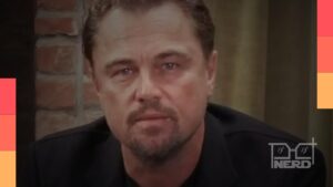 Leonardo DiCaprio em foto divulgada em redes sociais, com notícia sobre encontro com Lula no Brasil