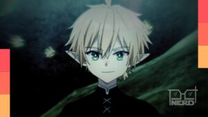 Cartaz/tema do anime Majutsu o Kiwame o Tabi ni Deta Tensei Elf com data de estreia em janeiro de 2027