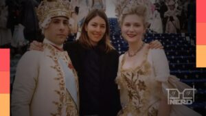 Cartaz/ilustração de Making Marie Antoinette, documentário de Eleanor Coppola sobre a produção de Maria Antonieta