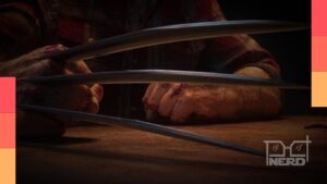 Logotipo e destaque de Marvel’s Wolverine com a temática de garras e realismo cinematográfico