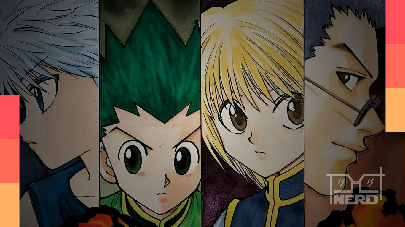 Ilustração temática do mangá Hunter x Hunter indicando novo hiato confirmado pela Shonen Jump e pausa sem data