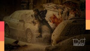 Imagem promocional do novo Resident Evil, com atmosfera de terror e survival horror