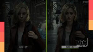 Ilustração do DLSS 5 da Nvidia com interface de IA e destaque para o lançamento em setembro