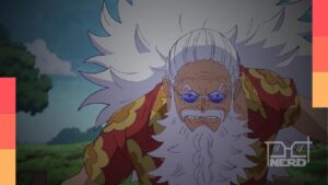 Scopper Gaban em cena enfrentando os Cavaleiros de Deus no Episódio 1.179 de One Piece