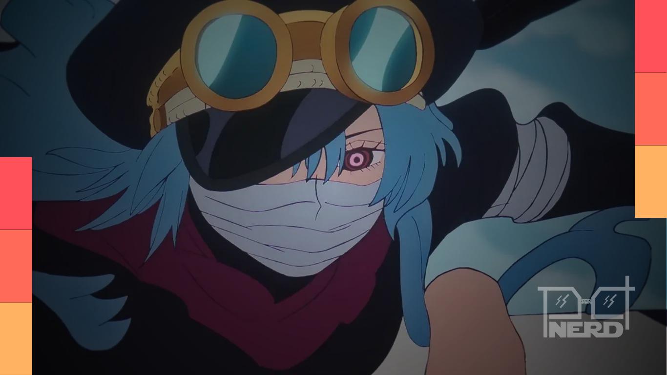 Gunko aparece em cena do episódio 1.180 de One Piece, final da temporada do anime