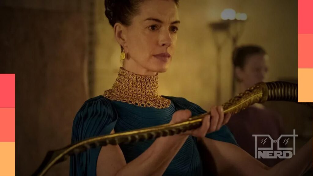 Anne Hathaway como Penélope em A Odisseia, com foco na campanha do Oscar 2027