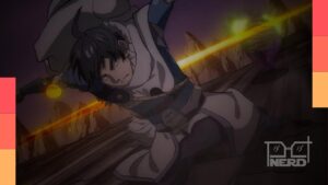 Imagem promocional do anime Overgeared com personagens principais e data de estreia em 2 de outubro de 2026