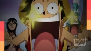 Ilustração temática de Pokémon Horizontes na Netflix com referências a One Piece, Bleach e Mushoku Tensei