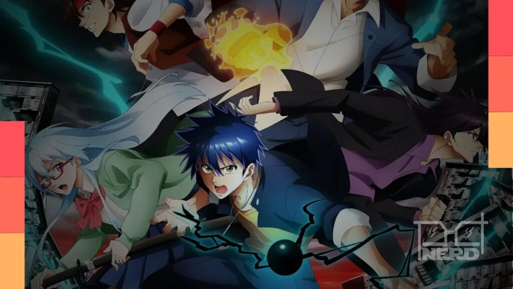 Pôster do anime PSYREN com destaque para trailer oficial e data de estreia em 5 de outubro