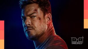 Alan Ritchson como Jack Reacher na série Reacher do Prime Video