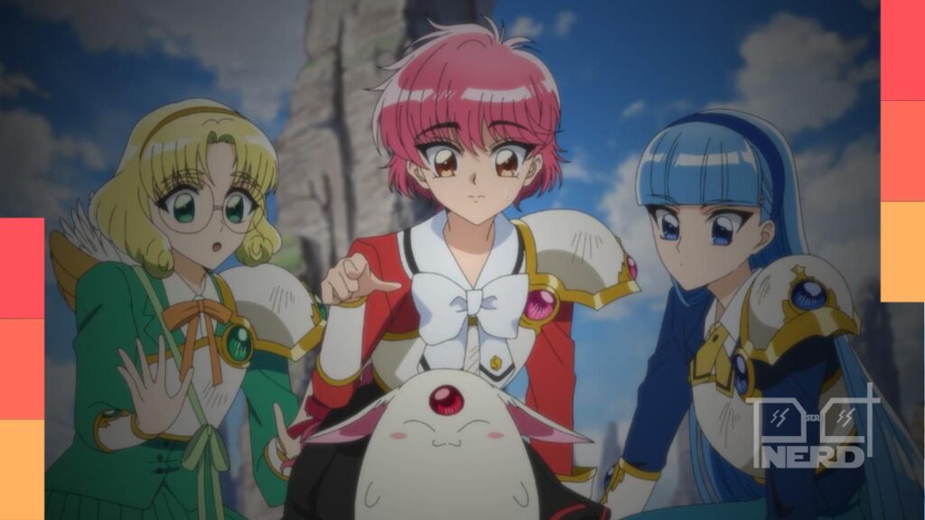 Hikaru, Umi e Fū na nova versão do anime Magic Knight Rayearth