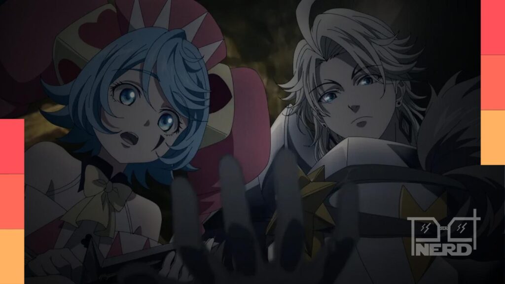 Luce Rubis e Elma Edvam aparecem no pôster da Parte 2 de The Exiled Heavy Knight