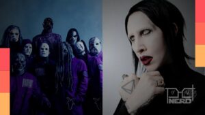 Arte de divulgação do The Town 2027 com anúncio de Slipknot e Marilyn Manson