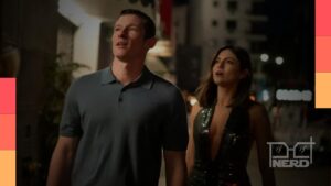 Monica Barbaro e Callum Turner em Só Por uma Noite, filme que já está disponível para compra e aluguel digital nos EUA