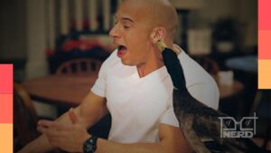 Vin Diesel em Operação Babá, em meio à sequência envolvendo o adolescente Seth Plummer