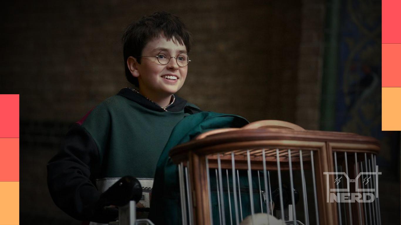 Brasões redesenhados de Hogwarts na série da HBO Max, com destaque para a Corvinal com águia