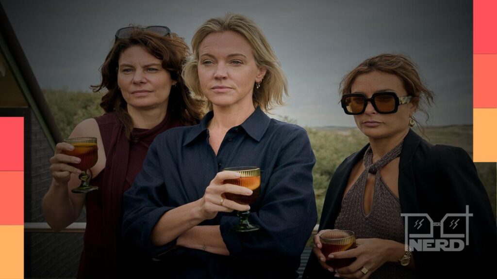 Cena promocional de As Amigas do Clube, série de suspense da Netflix com atmosfera de luxo e mistério