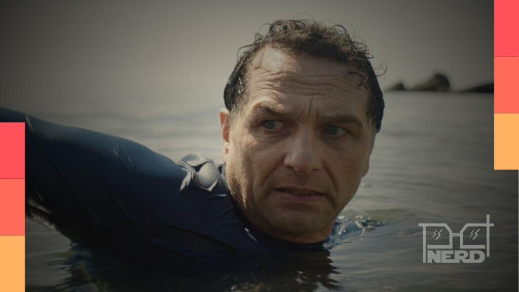 Imagem promocional de O Segredo de Widow’s Bay, série do Apple TV+, com foco na disputa do Emmy 2026