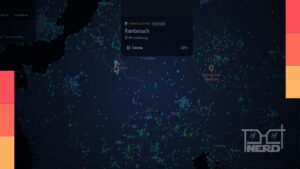 Mapa Movie Scene Map com pontos de locais reais onde filmes e séries foram filmados em vários países