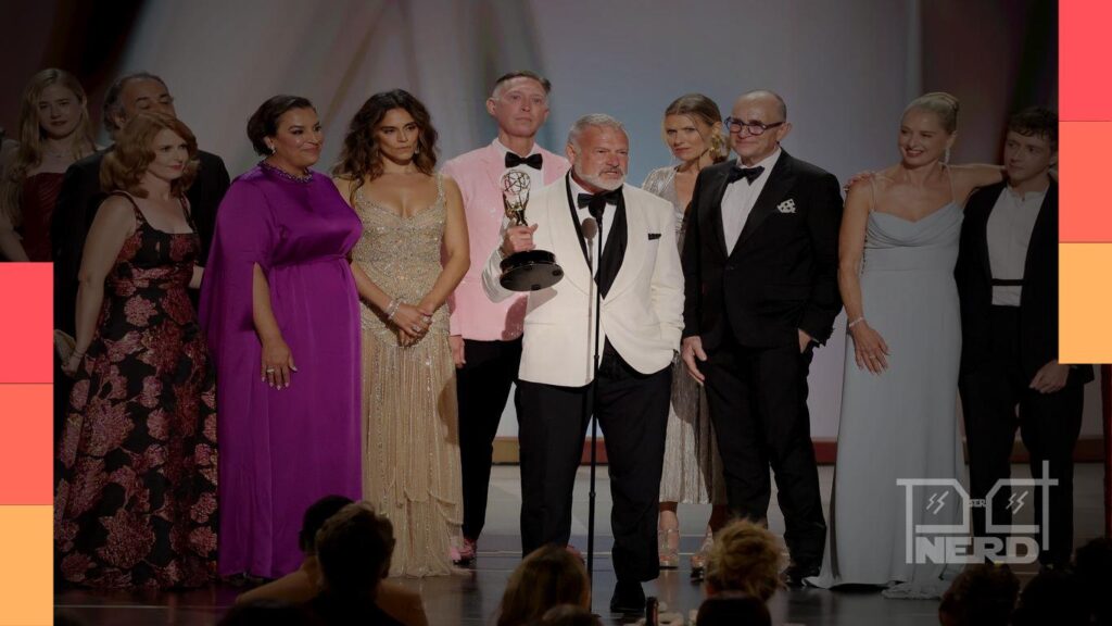 Cena do Emmy 2026 com destaque para as séries The Pitt e Widow’s Bay entre vencedores e homenagens