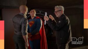 James Gunn em bastidores de Superman com referência a Maxwell Lord e mudança na DC