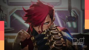 Cena de Arcane na Netflix com personagens como Vi e Jinx em clima dramático