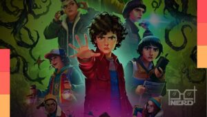 Ilustração de Stranger Things: Histórias de 85 com destaque para a pergunta sobre renovação da 3ª temporada