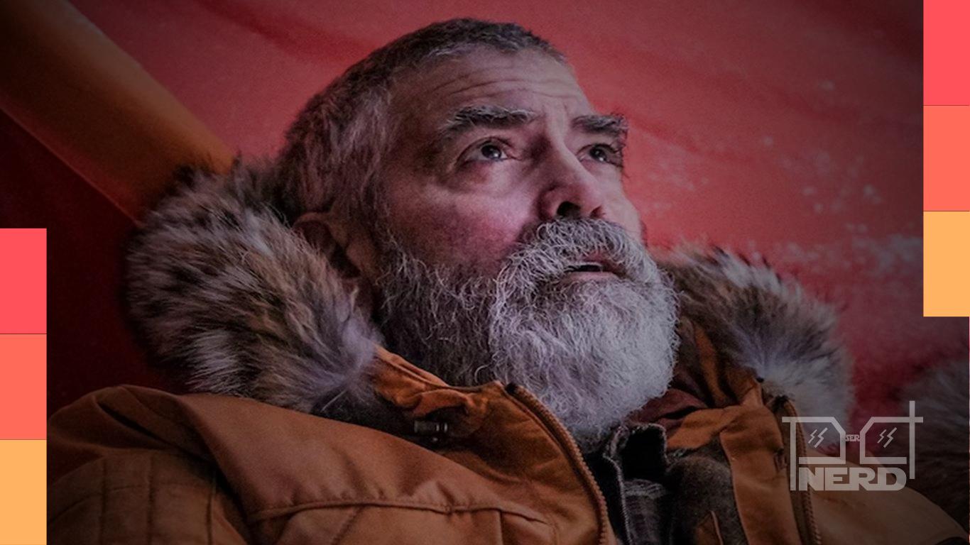 George Clooney em O Céu da Meia-Noite, um filme de ficção científica original da Netflix