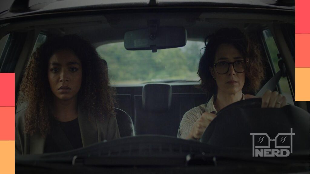 Marjorie Estiano e Any Gabrielly como Inez e Marina em Habeas Corpus, série jurídica da Netflix Brasil