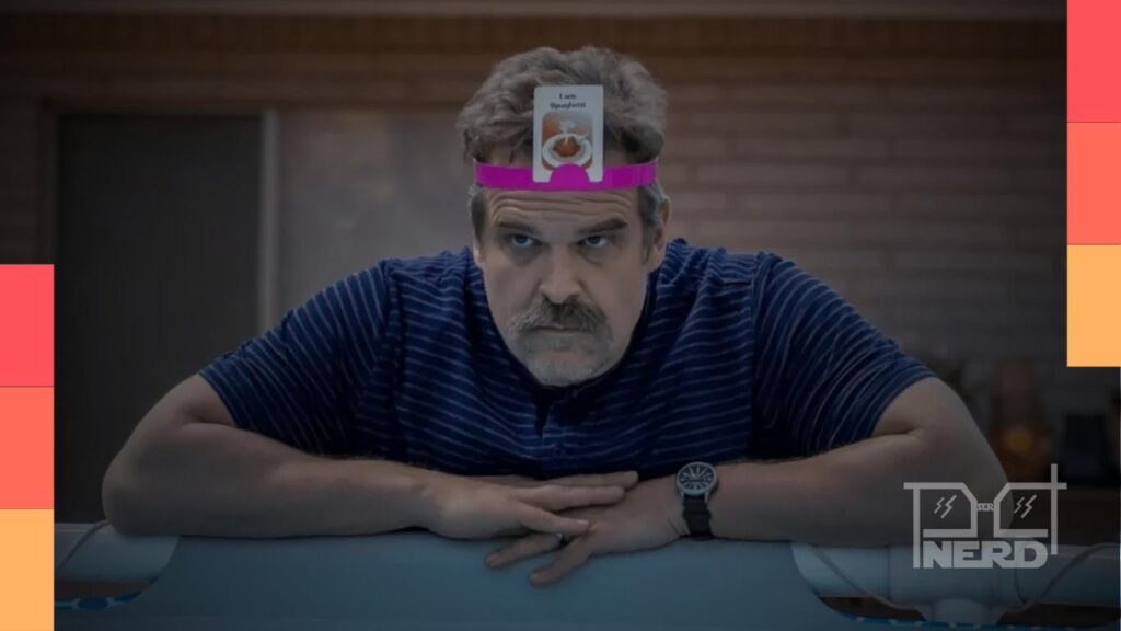 David Harbour em destaque com referência a Jim Hopper de Stranger Things e projetos na HBO Max