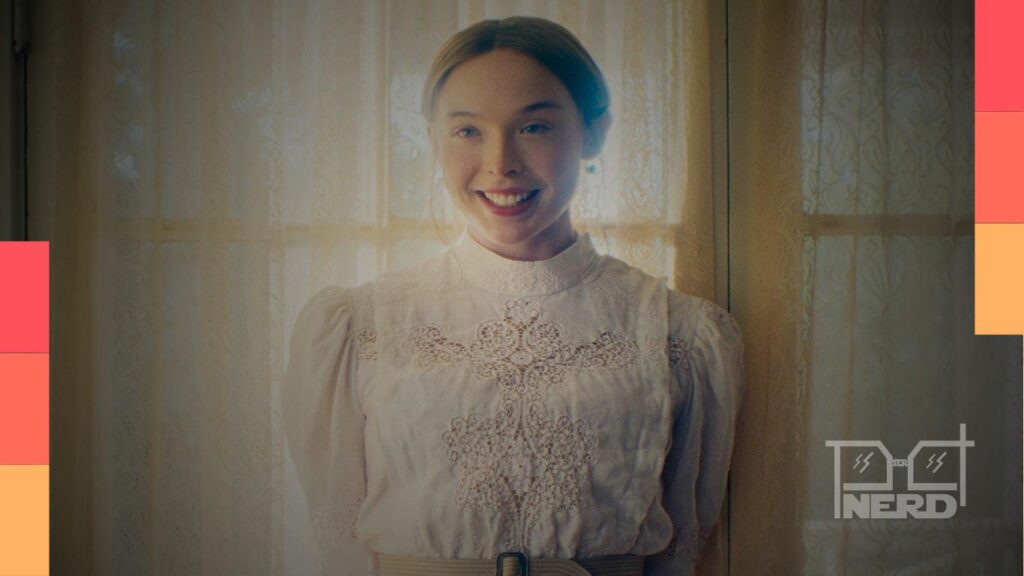 Ella Beatty interpretando Lizzie Borden em Monstro: A História de Lizzie Borden, da Netflix