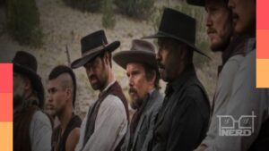 Pistoleiros do faroeste em imagem de divulgação sobre a nova série Sete Homens e um Destino