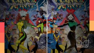 Arte de X-Men ’92: Incursões com versões de diferentes gerações dos X-Men