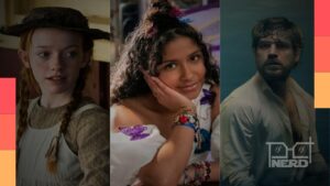 Logotipos da Netflix, HBO Max e Disney+ em comparação sobre renovação de séries