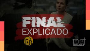 Ilustração do final da 3ª temporada de Silo com foco em Troy, a voz do Algoritmo e a declaração de guerra de Juliette