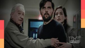 Gráfico com os filmes e séries mais buscados no JustWatch entre 24 e 30 de agosto, destacando O Homem que Sussurra e Lanternas.